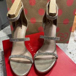 Kelly & Katie Rhinestone Wedding Heels, Size 9